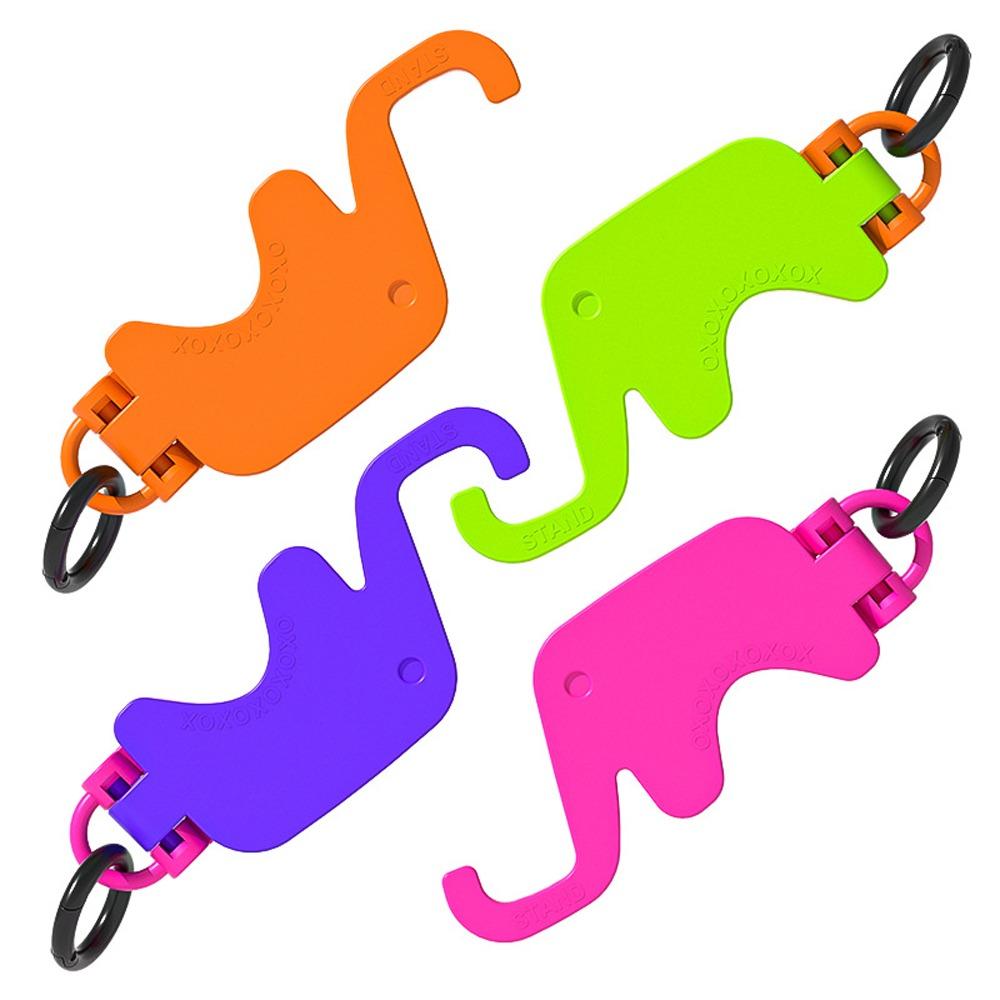 with Keychain Mobile Phone Holder Elephant Shape Cell Phone Bracket Key Ring Gift