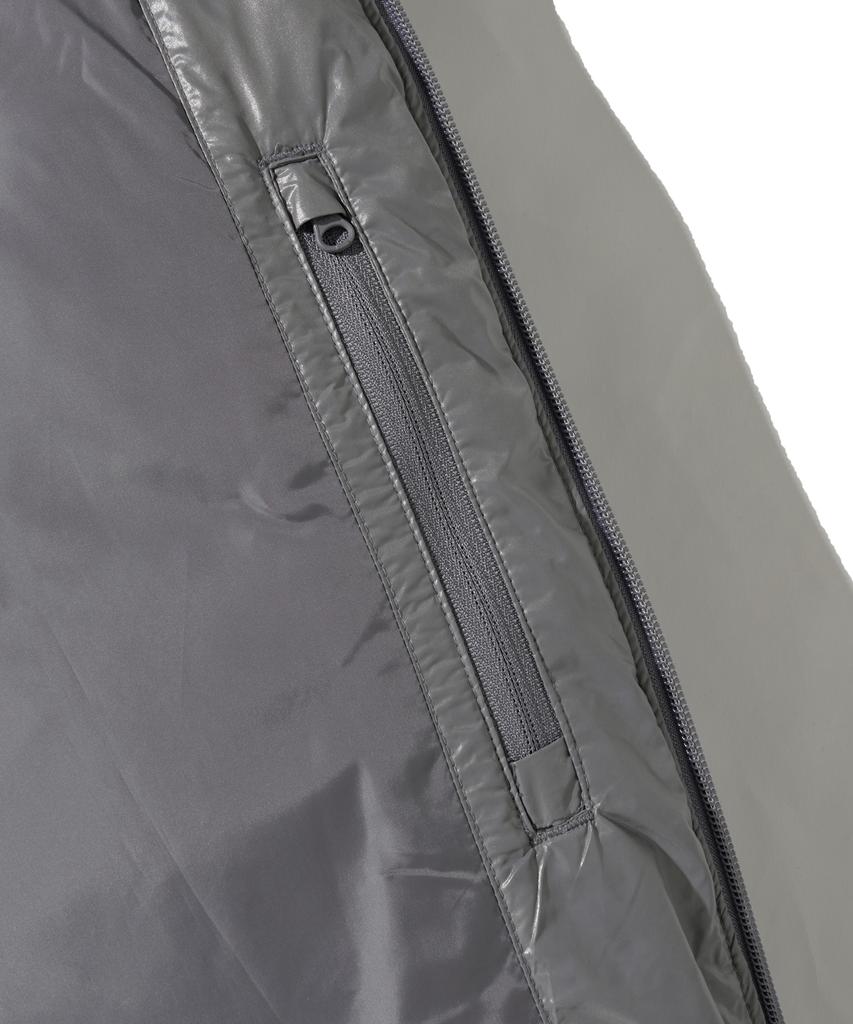Phyps Motorcycle H-Tech Non Quilting Shorts Padded Down Jacket Charcoal