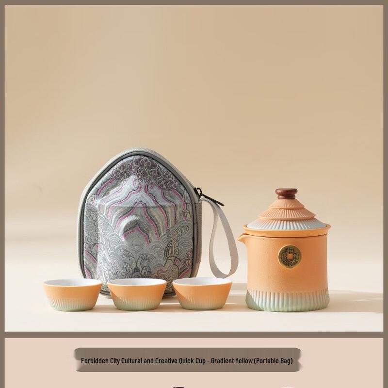 Forbidden City Inspired Gradient Portable Tea Set