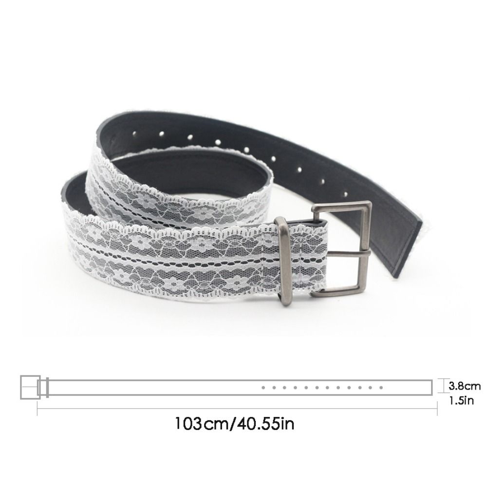 Beautiful Lace Waist Belt Leather Jeans Belts Elegant Lace Waistband  for Women Skirts and Jeans