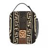 African Tribal Insulated Lunch Bag Cooler Lunch Container Ancient High Capacity Tote Lunch Box Men Women College Picnic