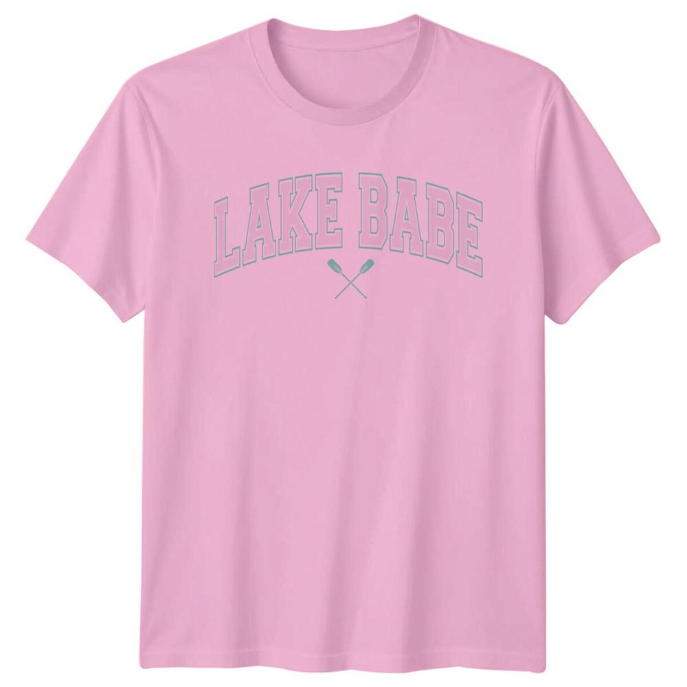 Lake Babe Crossed Paddles TShirt Nature Unisexs Unisexs Boating Tee