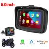 New 5.0 Inch Motorcycle Navigation Waterproof Carplay Display Screen Touch Screen Portable Wireless Android Auto Monitor