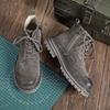 Американские ретро ботинки Мартин мужские 2025 новая осень и зима кожаные в британском стиле рабочие ботинки мужские на толстой подошве шлепанцы кожаные туфли