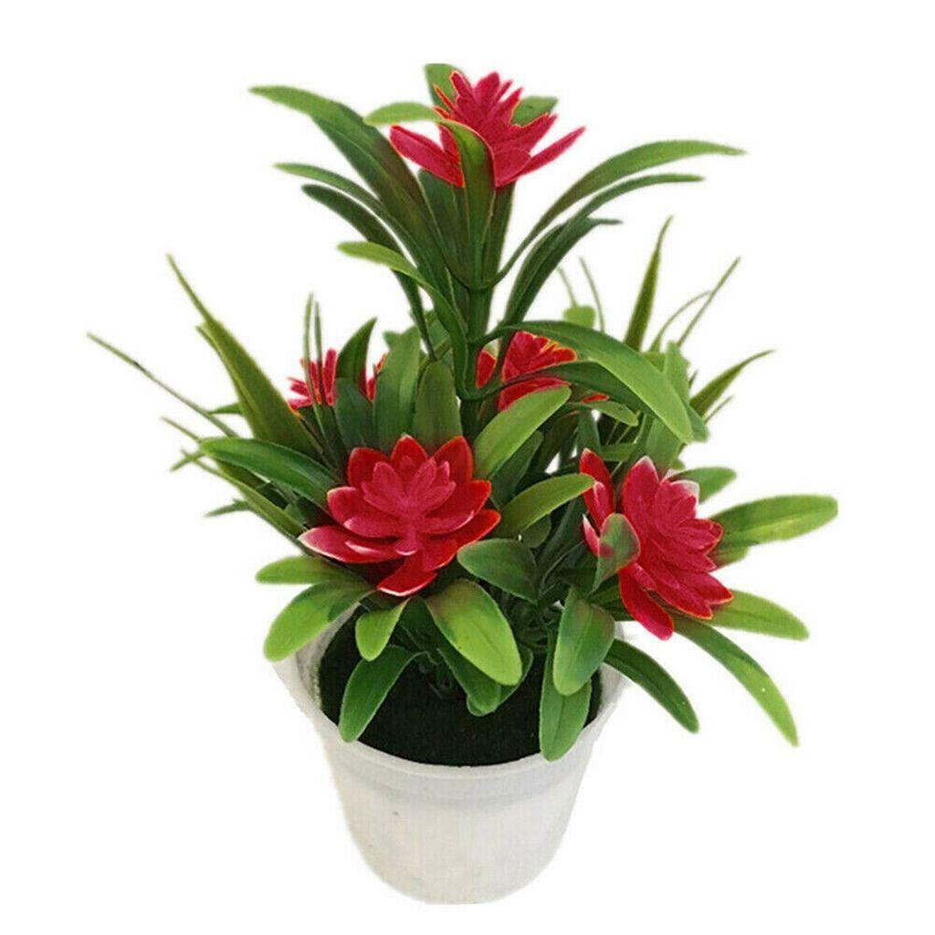 Lifelike Household Tabletop Home Decor Potted Ornaments Simulated Potted Flower Artificial Flower