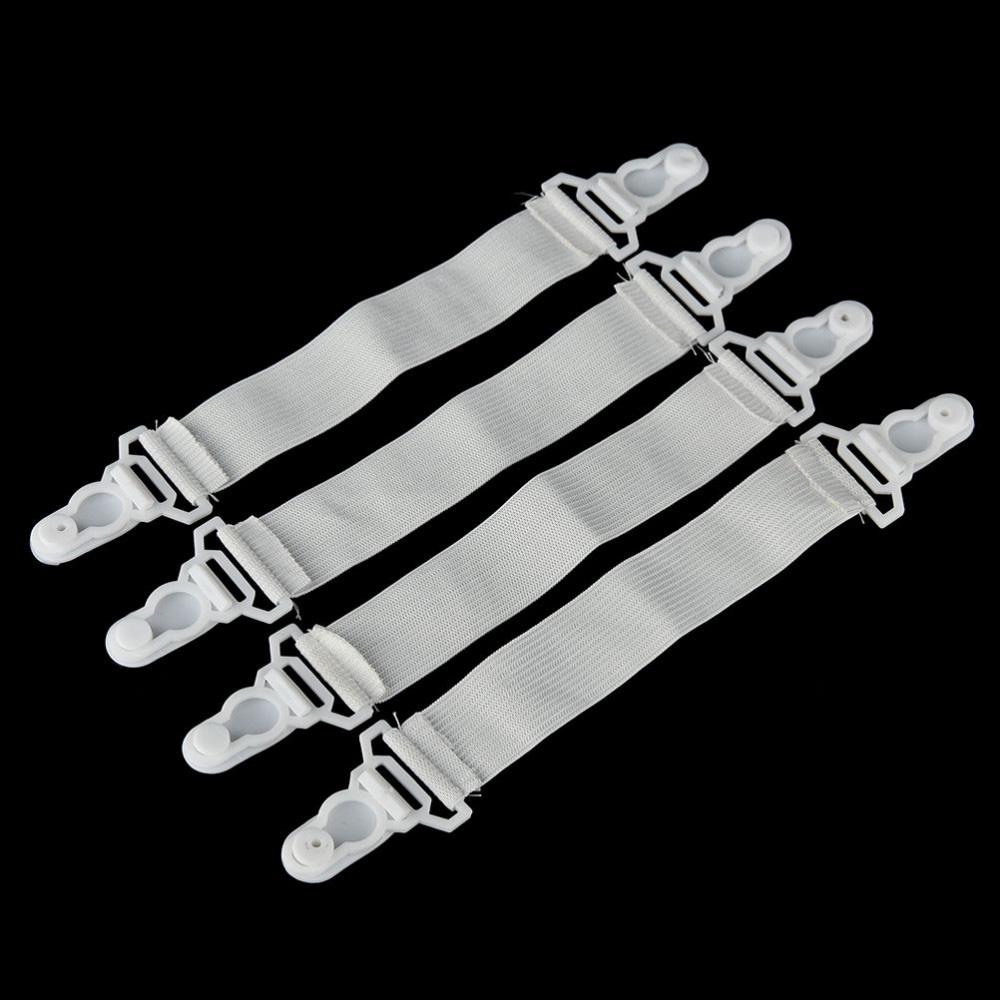 4 Pcs Fitted Straps Suspenders Bedding Holder Elastic Belt Mattress Clip Grippers Bed Sheets Buckle