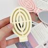 Foldable Travel Hair Brushes With Mirror Portable Folding Pocket Hair Brush Mini Hair Comb Compact Size Hair Massage Comb