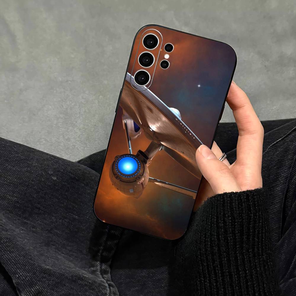 S-Звездный путь Корабли Чехол для телефона Для Samsung S25,S24,S21,S22,S23,S30,Ultra,S20,Plus,Fe,Note,10,9,5G Черный Чехол