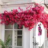 1pc 76cm Artificial Bougainvillea Flower Garland Floor Mounted Vine for Outdoor Wall Arch Wedding Centerpieces Decoration Flower