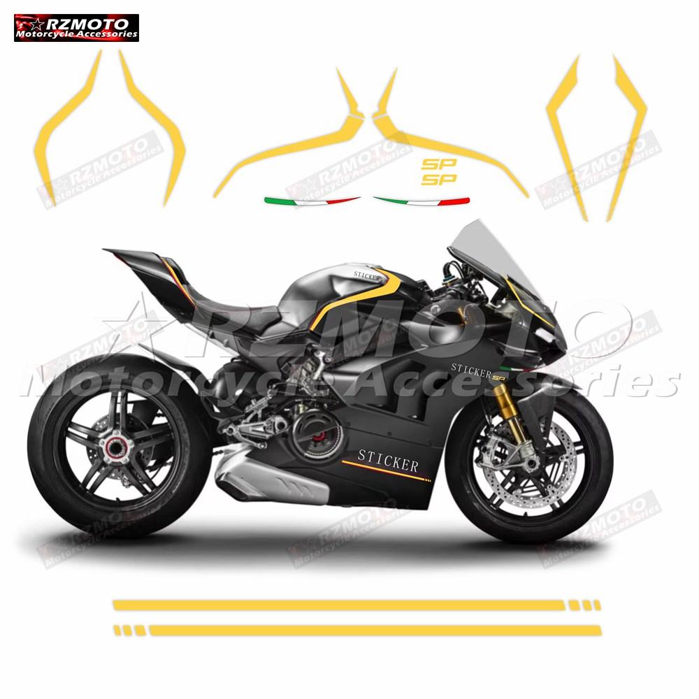 Для Panigale V4 V4R V4S V4SP V4 SP - Наклейка на обтекатель мотоцикла, Светоотражающая водонепроницаемая наклейка, Полный комплект