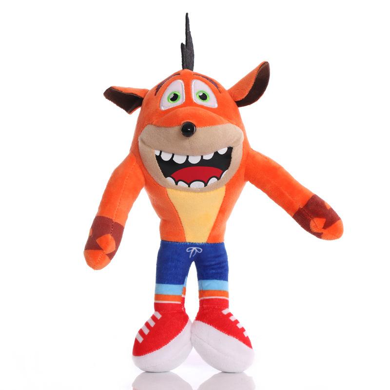 Игрушка Плюшевая Crash Bandicoot Мягкая Игрушка Мультяшный Волк Aku Aku Плюшевая Кукла Подарок на День Рождения Хэллоуин Рождество для Детей