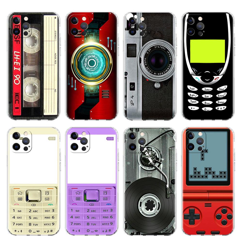 Vintage Camera Cassette Clear Case For Apple iPhone 13 11 14 12 Pro 7 8 Plus XR X XS Max 6 6S 13Pro Silicone Phone Cover