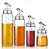Automatic Opening Cooking Sauce Bottle 180/300/500ml Oil Storage Bottles  for Vinegar