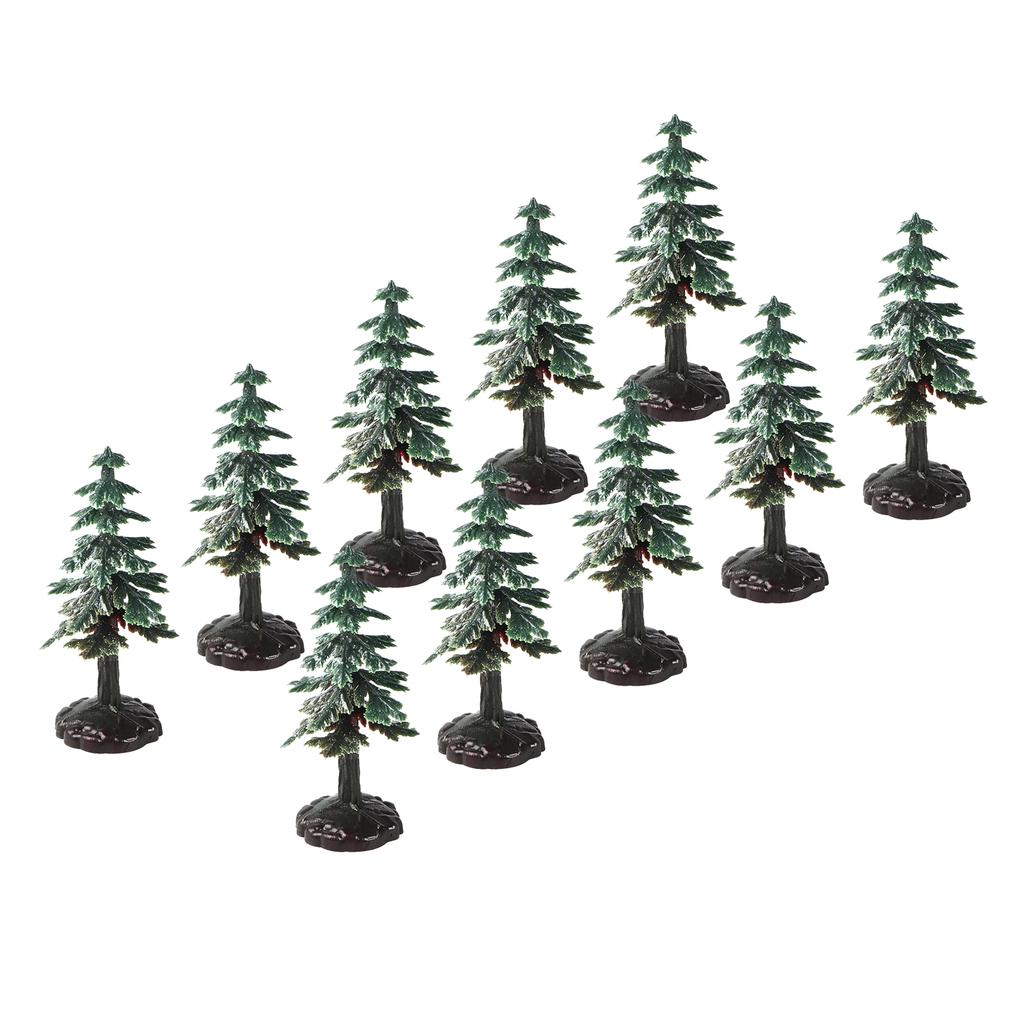 Миниатюрная рождественская елка Высокая симуляция Модель искусственной рождественской елки Украшение для торта на день рождения для