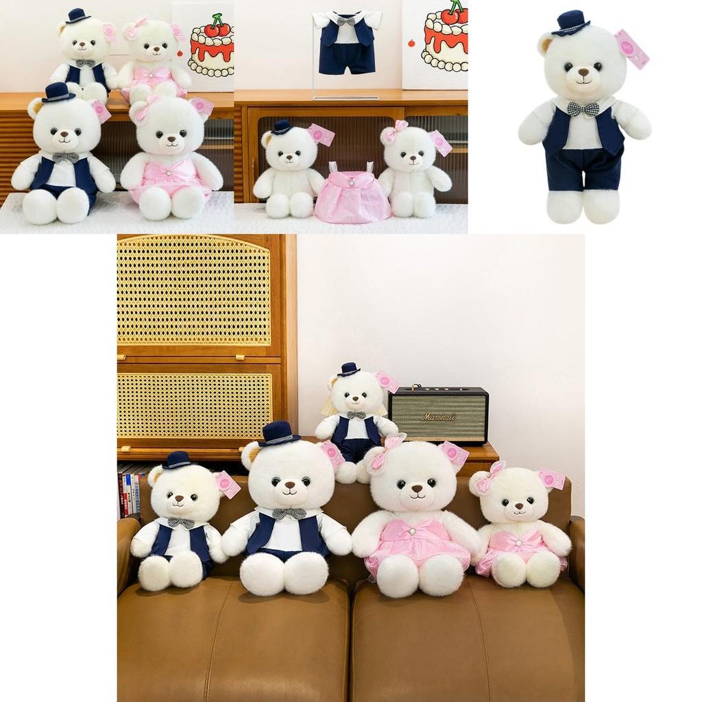 Милая Плюшевая Игрушка Медвежонок Жених и Невеста Для Свадебного Декора и Подарка Пара