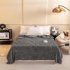 Solid Color Roman Column Double Sided Plush Jacquard Blanket Multifunctional Nap Blanket Air Conditioning Blanket Soft Cozy Throw Blanket