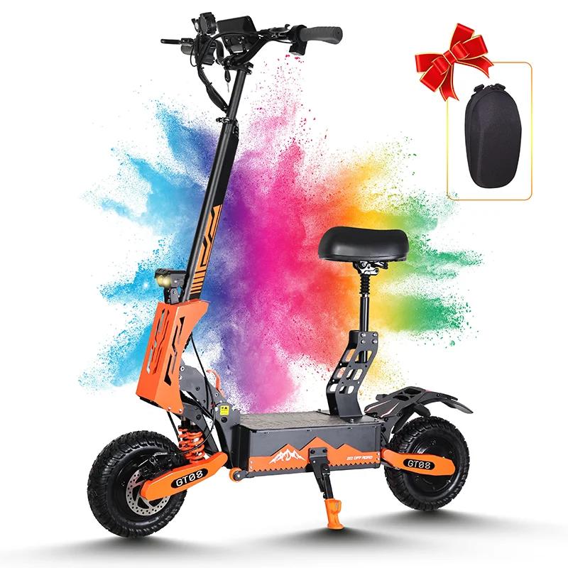 GT08 Electric EU NEW Folding Scooter For Adult 5600W Motor 60V 27AH E-Scooter 11 Inch Vacuum Off-Road Tires Off-Road Escooter