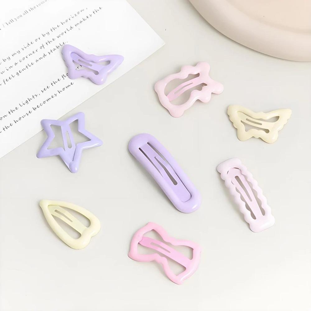 10/20/30Pcs Mixed Styles Hairpin Rectangular/Oval Side Bangs Clip Kids Accessories For Baby Girls