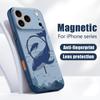 Чехол с узором Акула и Кит для iPhone 17 Pro Max Магнитный Для Magsafe Гибридный Тонкий Матовый Чехол Для iPhone 16 15 14 13 Pro Max