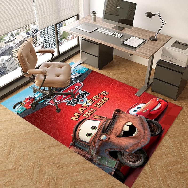 Lightning McQueen Cartoon Carpets and Rug 3D Printing Carpet Floor Mat Living Room Bedroom Large Area Soft Carpet-JM006