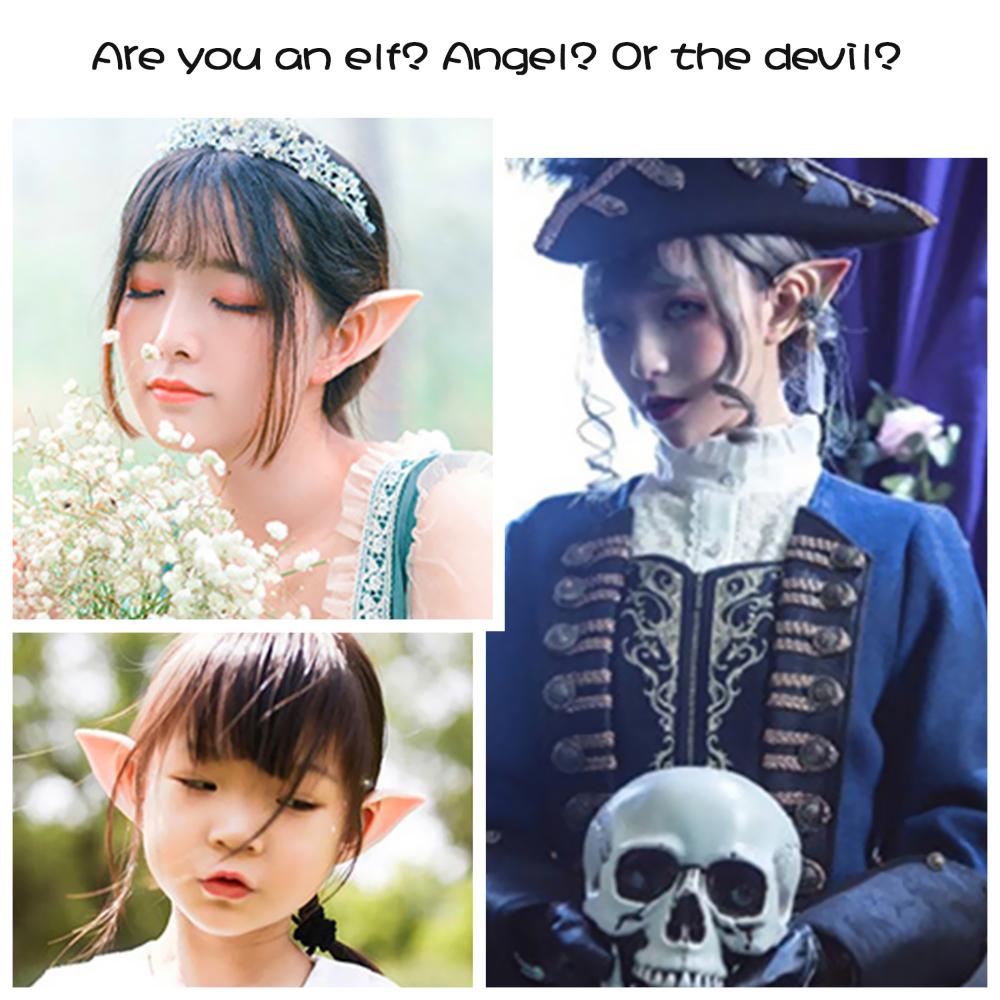 Платье Вечеринки Хэллоуин Маскарад Реалистичные Эльфийские Уши Косплей Сделано из Пластика