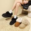 Модные универсальные бархатные утолщенные удобные теплые хлопковые туфли для женской осени и зимы, новые ботинки на толстой подошве для женщин