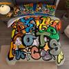 Urban Graffiti Modern Duvet Cover Set Without Sheet King Queen Double Twin Single Bed Linen Set