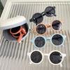 Обновленные детские солнцезащитные очки для малышей, складные карманные детские круглые солнцезащитные очки, подарок