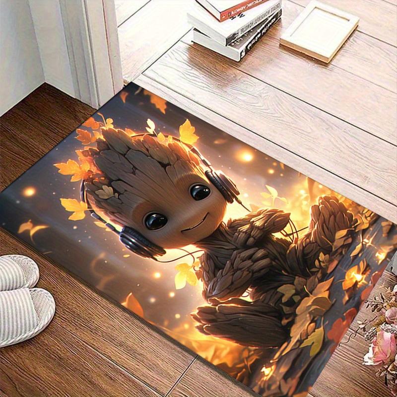 1pc Autumn Leaves Groot Headphones Chair Mat - Perfect for Home Decor, Office Rug, Outdoor Carpet Gift Ideaz4110