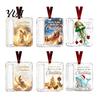Christmas Money Holder Acrylic Ornament, Xmas Holiday Cash Present Ornament with Slot, Tree Hanging Gift Decoration Clear