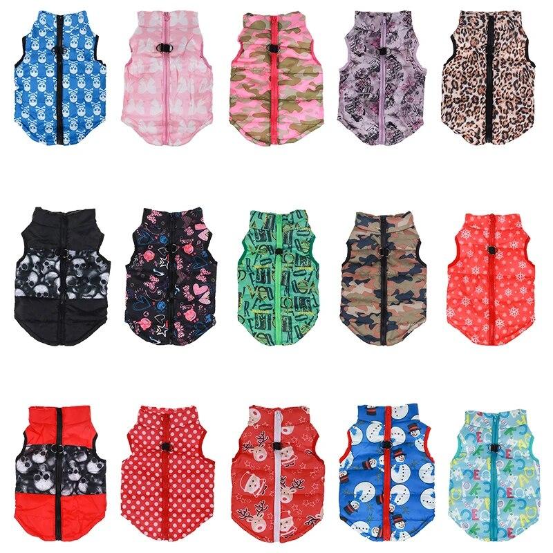 Зимняя теплая одежда для собак для маленьких собак, водонепроницаемая куртка для домашних животных, наряды для щенков и кошек, пальто йоркшира, одежда для чихуахуа, костюмы пуделя