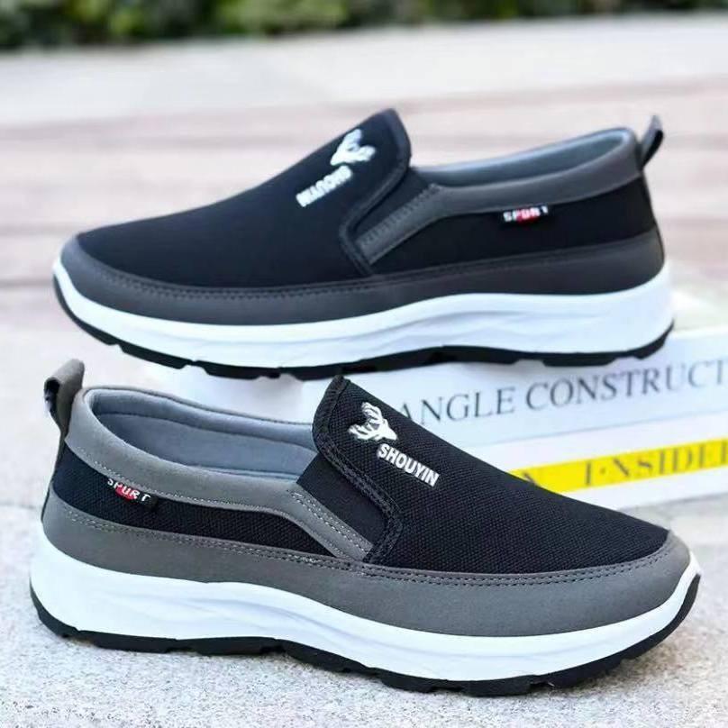 Мужская тканевая обувь Повседневная мужская износостойкая обувь для прогулок и работы на улице Мужская обувь из парусины Модная обувь