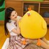 Adorable Yellow Chick Plush Pillow - Large Stuffed Toy for Girls' Birthday Gift