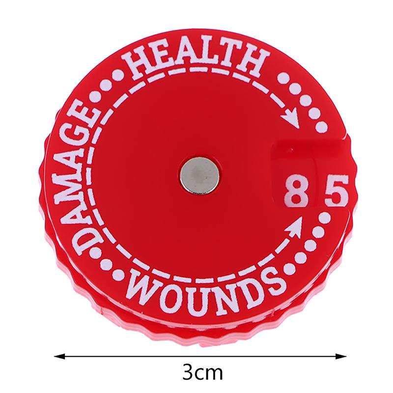 Innovative And Practical Random Color Small Size 30MM Health Damage Wounds Tracker 1PC 00-99 Life Tracker
