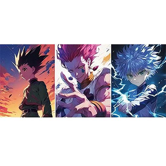3D-лентикулярная аниме-картина: Академия Героев Наруто и Ван Пис