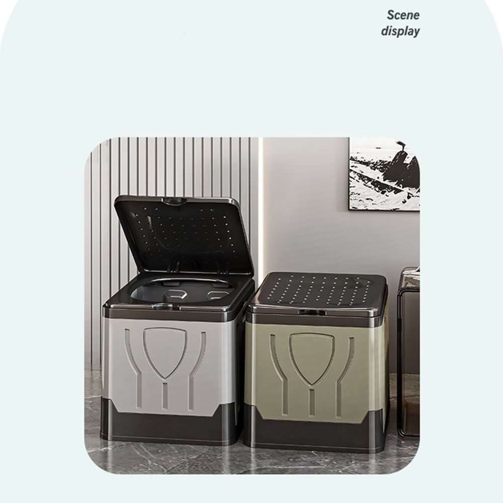 Emergency Folding Toilet Strong Bearing Capacity Camping Potty Cover Car Bedpan  Hiking