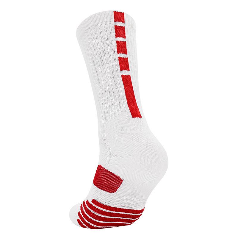 Men's Anti-Slip Sweat-Absorbent Mid-Tube Sports Socks for Basketball and Running