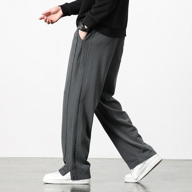 Прямые брюки Мужские весенне-осенние брюки Мужские широкие брюки