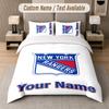 Постельное белье на заказ с узором New York Rangers, Печать имени Текста 1 пододеяльник плюс 2 наволочки Домашний текстиль
