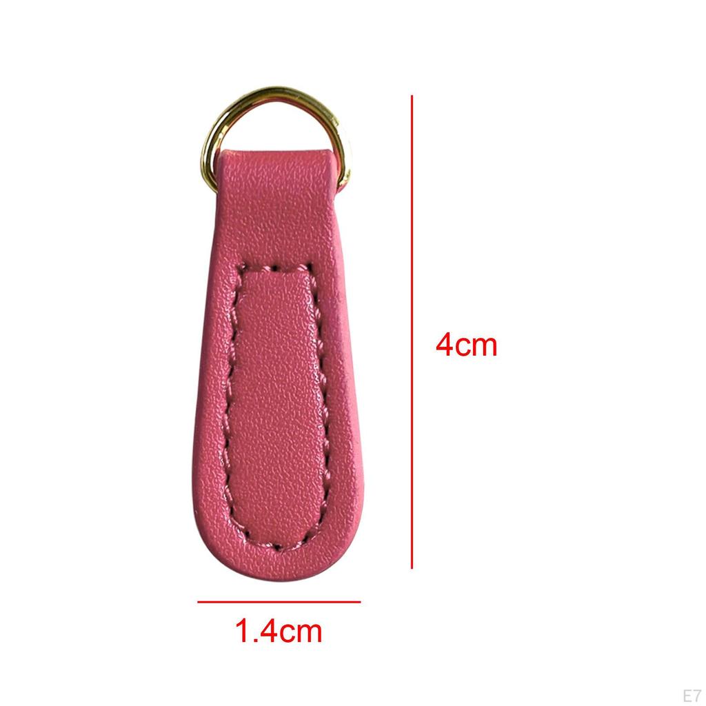 2 Pieces Zipper Pulls PU Leather Pull Strap Pullers for Bag Backpacks
