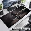 David Gilmour Personalized Large Mouse Pad Custom Name Text Extended Desk Mat Gaming Mousepad