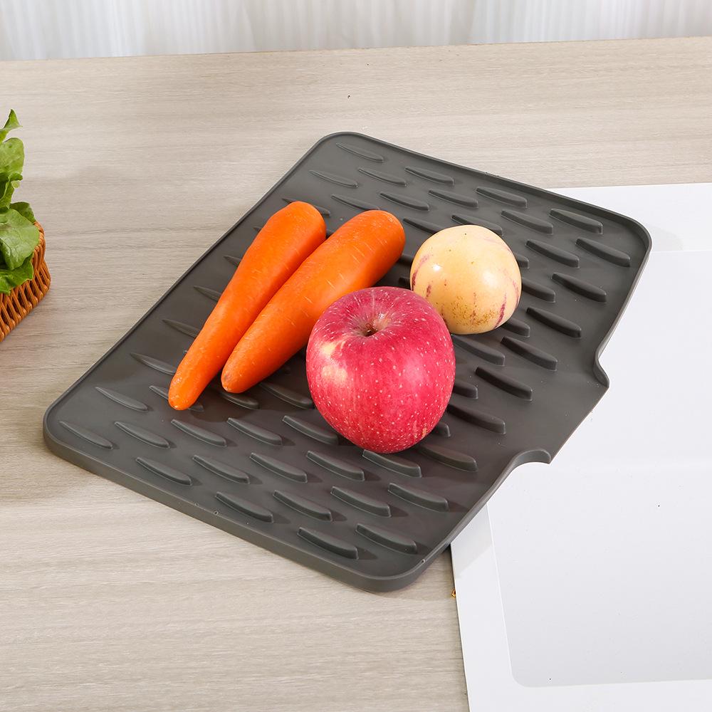 Силиконовый коврик для сушки: Универсальная кухонная сушилка и легко моющийся термостойкий коврик на столешницу