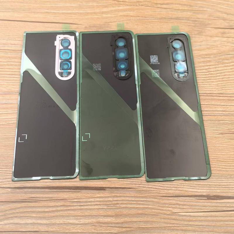 Luxury For Samsung Galaxy Z Fold 3 F926 T V U /DS B /N Back Housing Battery Cover Glass Door With Camera Bezel Lens Replacement