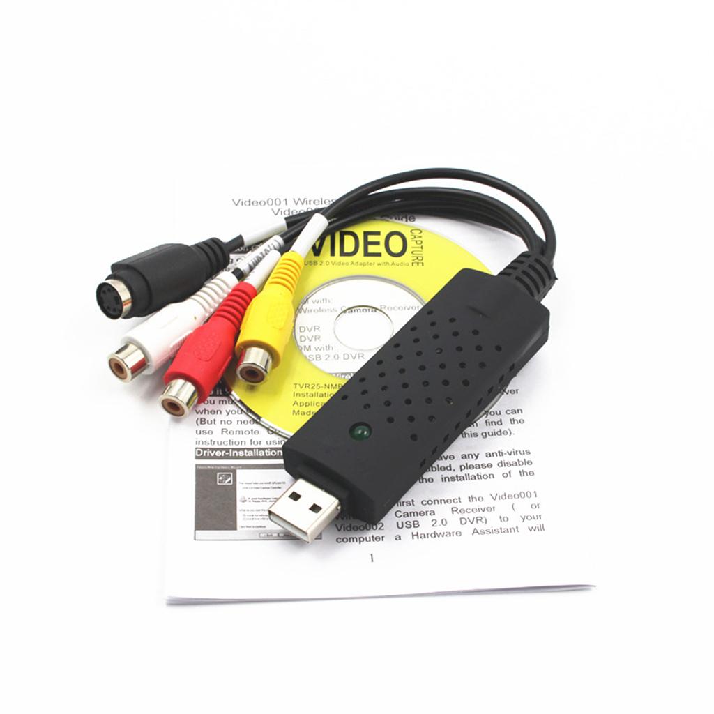 Карта захвата видео USB 2.0, карта захвата для мониторинга USB, 1 канал, сборщик данных AV-сигнала, поддержка Win10, новейшая