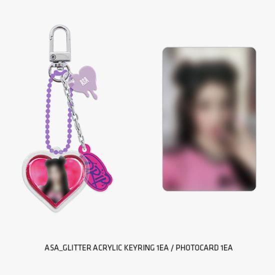 Брелок для ключей BABYMONSTER DRIP из акрила с блестками