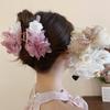 French Atmosphere Mesh Crystal Flower Hairpin Temperament Sweet Back Head Shark Clip Niche Versatile Hair Accessories Woman