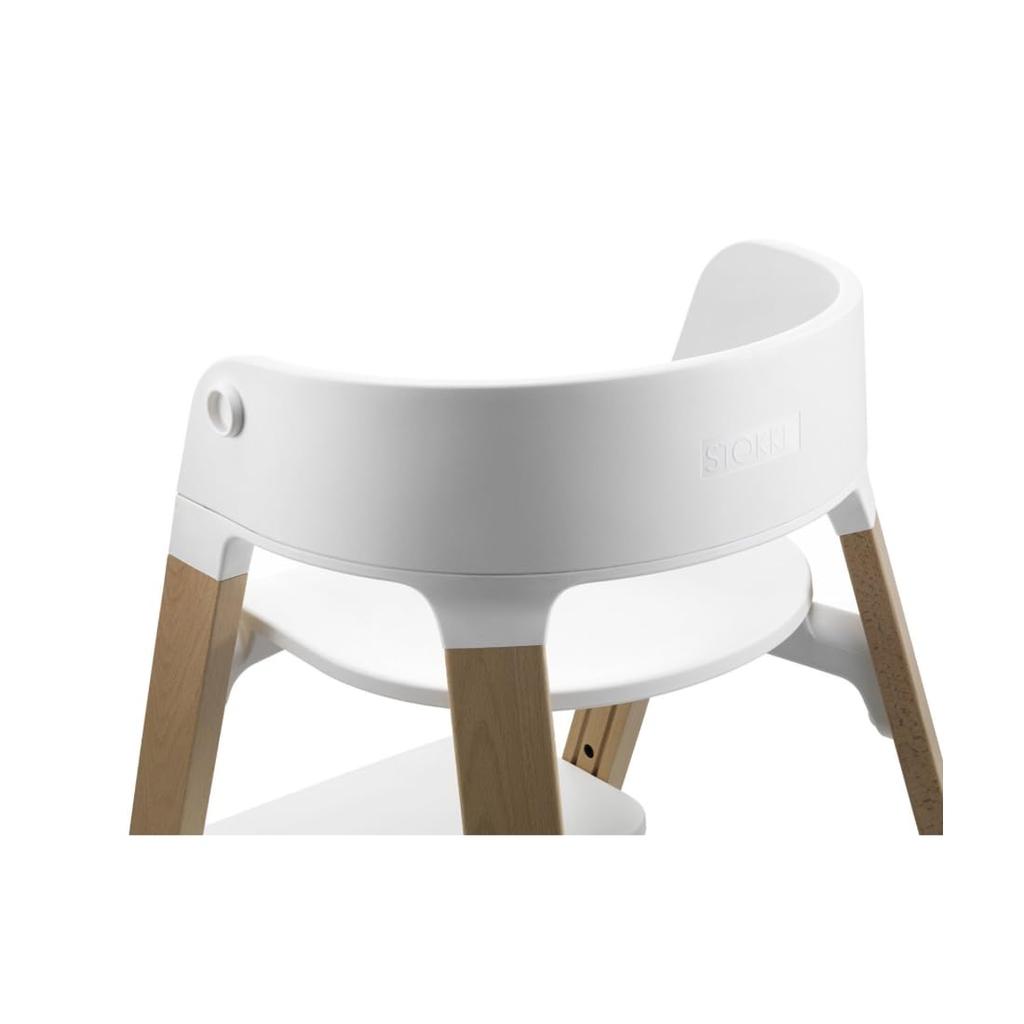 Stokke Ступеньки Детский Высокий Бук с Подножкой и Регулируемой Удобной и Изделие 349701 Стул, Натуральный, Спинка, Функциональный, Номер