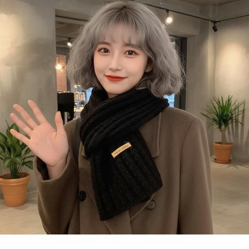 Устойчивый к холоду, Теплый шарф, Женский, Толстый, Шерстяной, Вязаный шарф, Шаль, Вязаный шарф