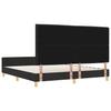 Bed Frame with Headboard Black 180 x 200 cm Fabric