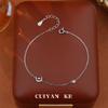 Серебряный браслет Cui Yan S925 в корейском стиле со звездами и луной для женщин - Элегантное повседневное украшение